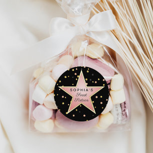 Sticker Rond Hollywood Glam Personnalisé