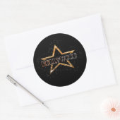 Sticker Rond Hollywood Star (Enveloppe)