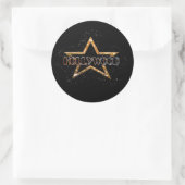 Sticker Rond Hollywood Star (Sac)
