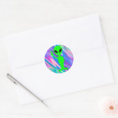 Sticker Rond Hologramme alien (Enveloppe)