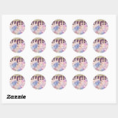 Sticker Rond Holographe de Parties scintillant d'emballage de b (Feuille)