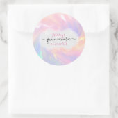 Sticker Rond Holographic Princess Save The Date Quinceañera (Sac)