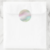 Sticker Rond Holographie de perle irisée romantique glamour C (Sac)