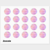 Sticker Rond Holographie, holographique | Copie Signée simple C (Feuille)