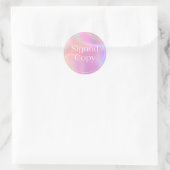 Sticker Rond Holographie, holographique | Copie Signée simple C (Sac)