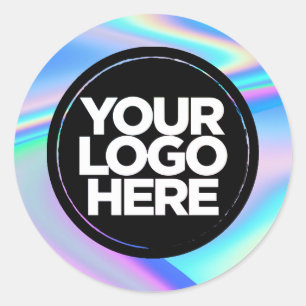 Sticker Rond Holographie personnalisée de votre logo d'entrepri