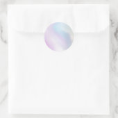 Sticker Rond Holographie romantique irisée glamour perle (Sac)