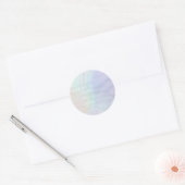 Sticker Rond Holographie romantique irisée glamour perle (Enveloppe)