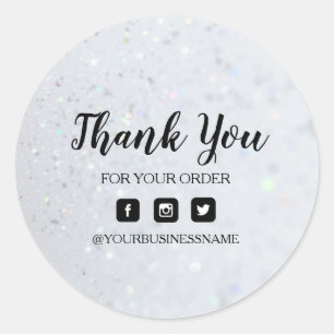 Sticker Rond Holographique Élégance et harmonie