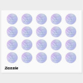 Sticker Rond Holographique Feuilles tropicaux (Feuille)