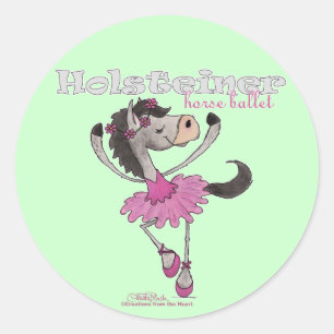 Sticker Rond Holsteiner Horse Ballet