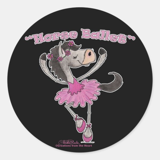 Sticker Rond Holsteiner Horse Ballet (Devant)