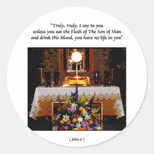Sticker Rond Holy Eucharist