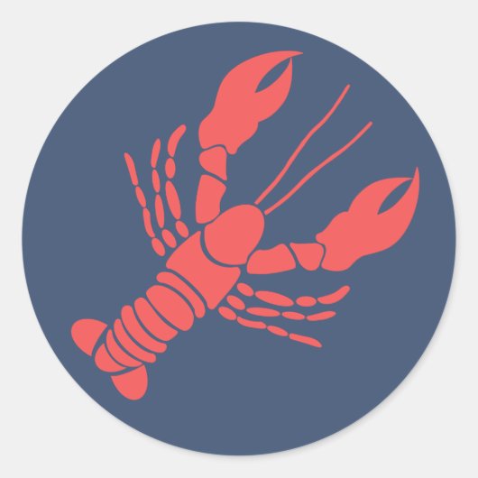 Sticker Rond Homard (Devant)