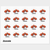 Sticker Rond Homard. (Feuille)