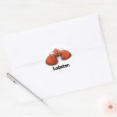 Sticker Rond Homard. (Enveloppe)