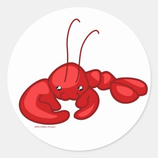 Sticker Rond Homard (Devant)