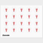 Sticker Rond Homard (Feuille)