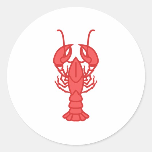 Sticker Rond Homard (Devant)