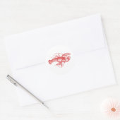 Sticker Rond Homard (Enveloppe)