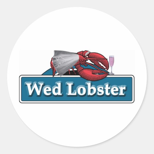 Sticker Rond Homard de mer (Devant)