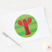 Sticker Rond Homard mignon (Enveloppe)