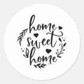 Sticker Rond Home Design Home (Devant)