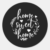 Sticker Rond Home Design Home (Devant)