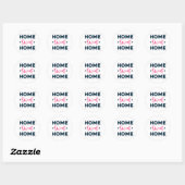 Sticker Rond Home Sweet Home (Feuille)