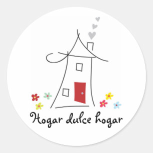 Sticker Rond Home Sweet Home / Hogar Dulce Hogar
