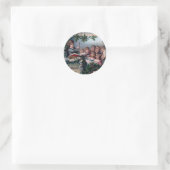 Sticker Rond Home Sweet Home pour Noël (Sac)