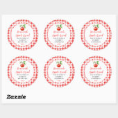 Sticker Rond Homemade Apple Bread Label (Feuille)
