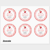 Sticker Rond Homemade Apple Bread Label (Feuille)
