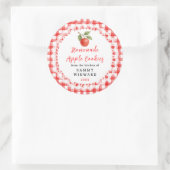 Sticker Rond Homemade Apple Cookies Label (Sac)