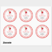 Sticker Rond Homemade Apple Crumble Bars Label (Feuille)