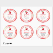 Sticker Rond Homemade Applesauce Label (Feuille)