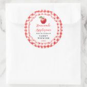 Sticker Rond Homemade Applesauce Label (Sac)