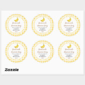 Sticker Rond Homemade Banana Bars Label (Feuille)