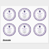 Sticker Rond Homemade Blackberry Butter Label (Feuille)