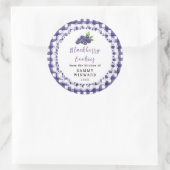 Sticker Rond Homemade Blackberry Cookies Label (Sac)