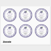 Sticker Rond Homemade Blackberry Muffins Label (Feuille)
