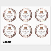 Sticker Rond Homemade Chocolate Bark Label (Feuille)