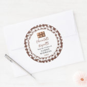 Sticker Rond Homemade Chocolate Biscotti Label (Enveloppe)