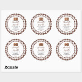 Sticker Rond Homemade Chocolate Biscotti Label (Feuille)