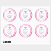 Sticker Rond Homemade Chocolate Brownies Label (Feuille)