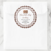 Sticker Rond Homemade Chocolate Chip Cookies Label (Sac)