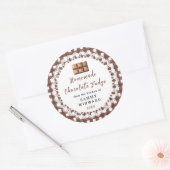 Sticker Rond Homemade Chocolate Fudge Label (Enveloppe)