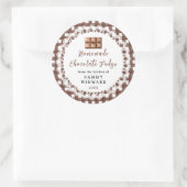 Sticker Rond Homemade Chocolate Fudge Label (Sac)