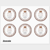 Sticker Rond Homemade Chocolate Loaf Cake Label (Feuille)