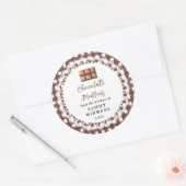 Sticker Rond Homemade Chocolate Muffins Label (Enveloppe)